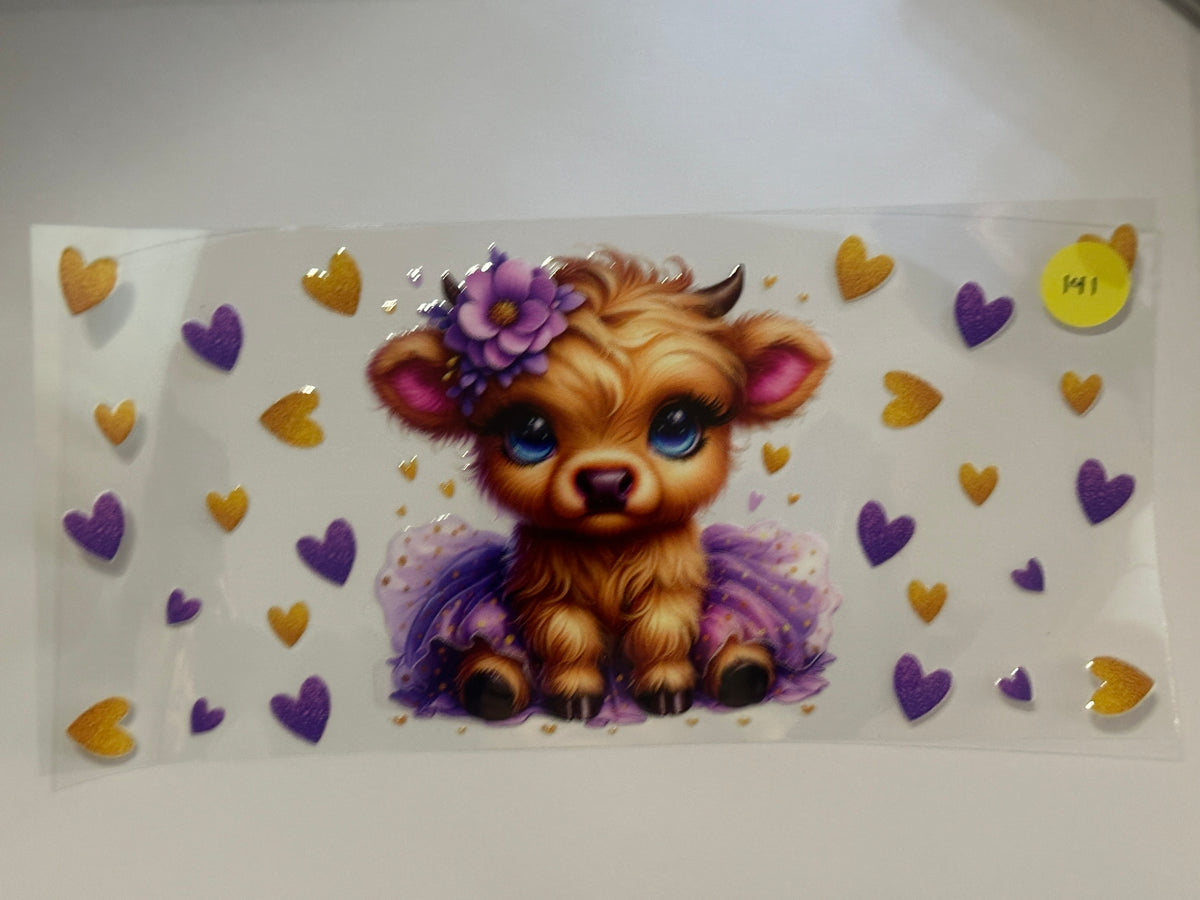 141 Cow with Purple dress