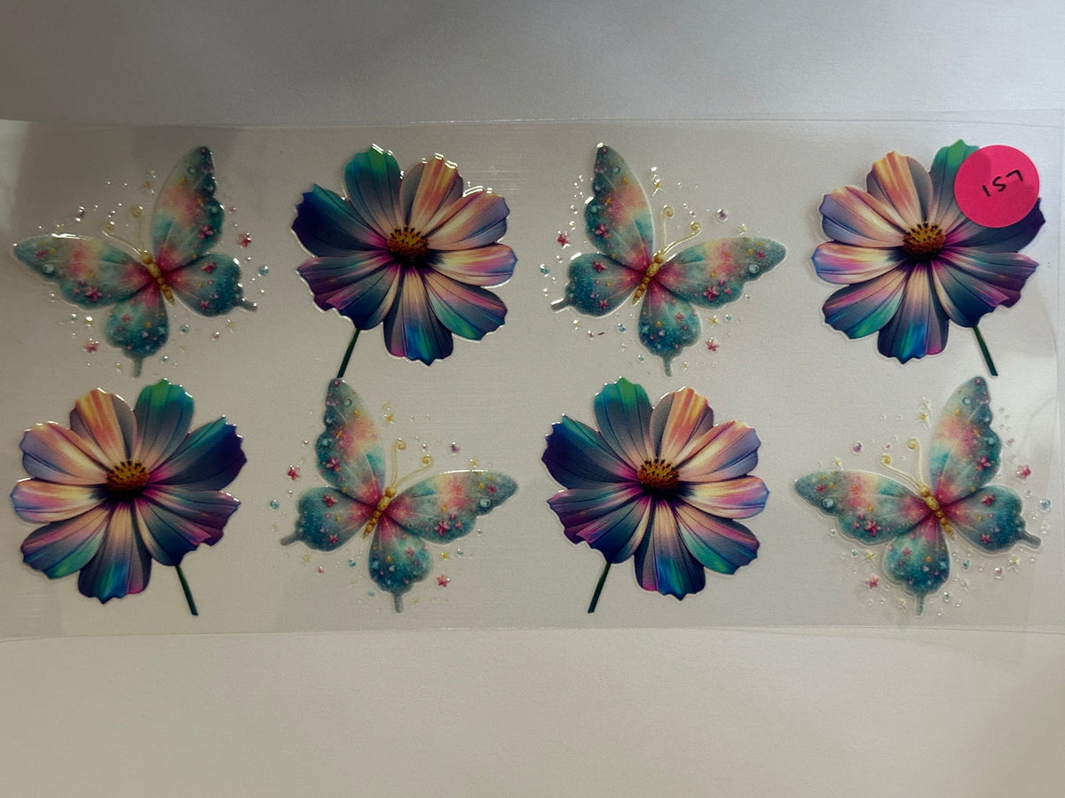 157 Butterfly/Flowers