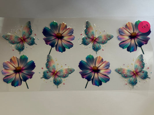 157 Butterfly/Flowers