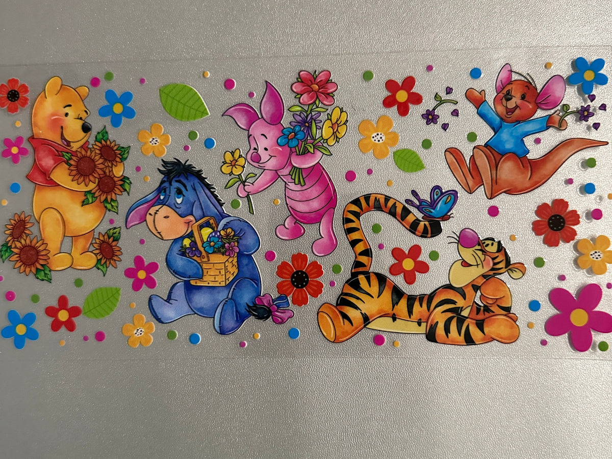 117 Pooh Picking Flowers