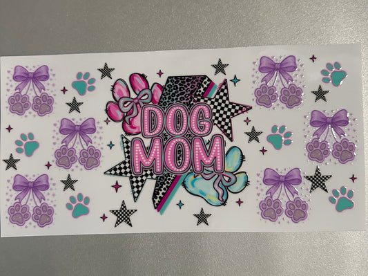 88 Dog Mom Purple Bow