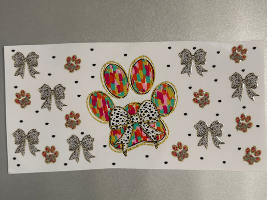 87 Paw Print/Bow