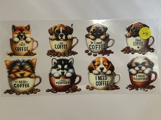 218 Dogs in Coffee Cups