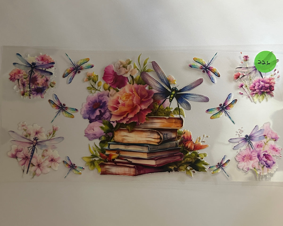 226 Dragonfly with books