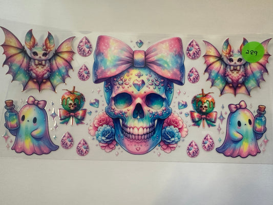 289 Skull with Bow