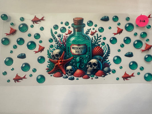 312 Mermaid Hex (double sided)