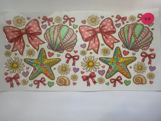 318 Shells, Pearls, Bows, Flowers