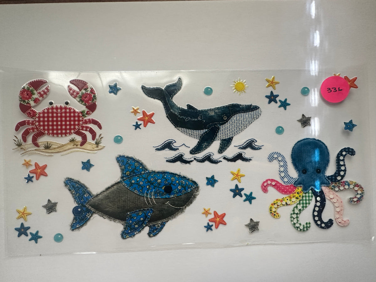 336 Patchwork Ocean Life