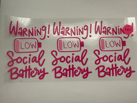 384 Low Battery