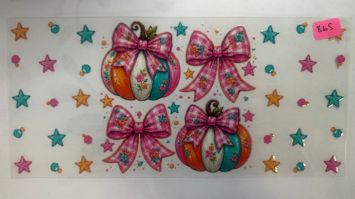 865- Pumpkin and Bows (DS)