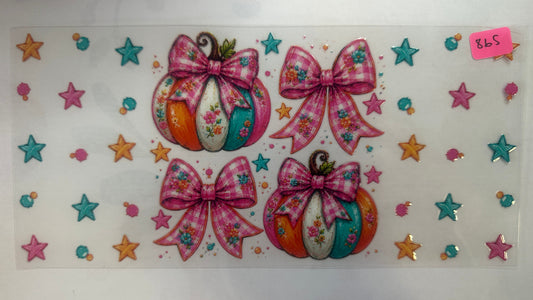 865- Pumpkin and Bows (DS)