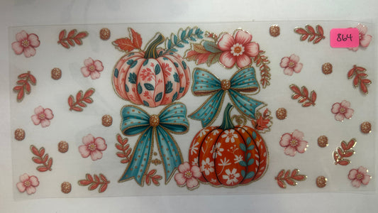 864- Pumpkin and Bows (DS)
