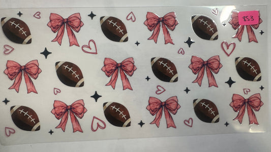 853- Football and Bows (DS)