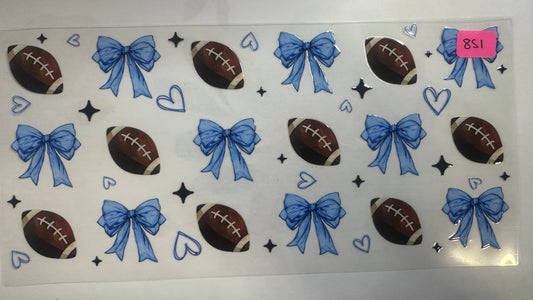 851- Football and Bows (DS)
