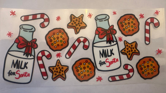 1123- Santa Cookies and Milk