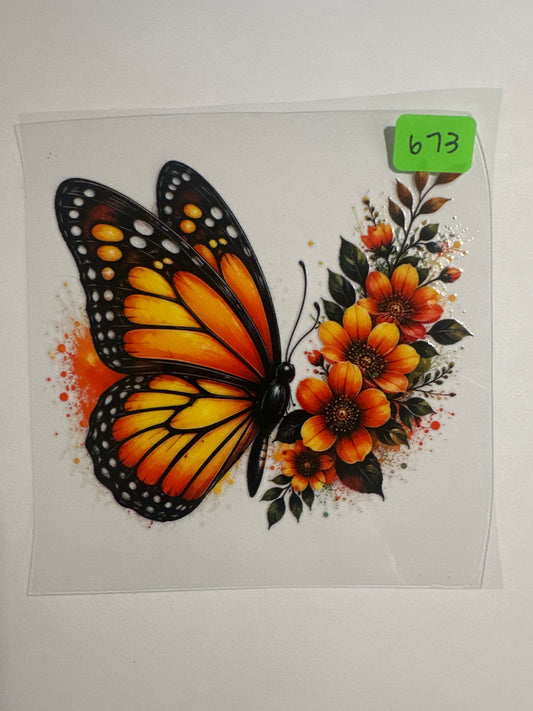 673- Decal Butterfly