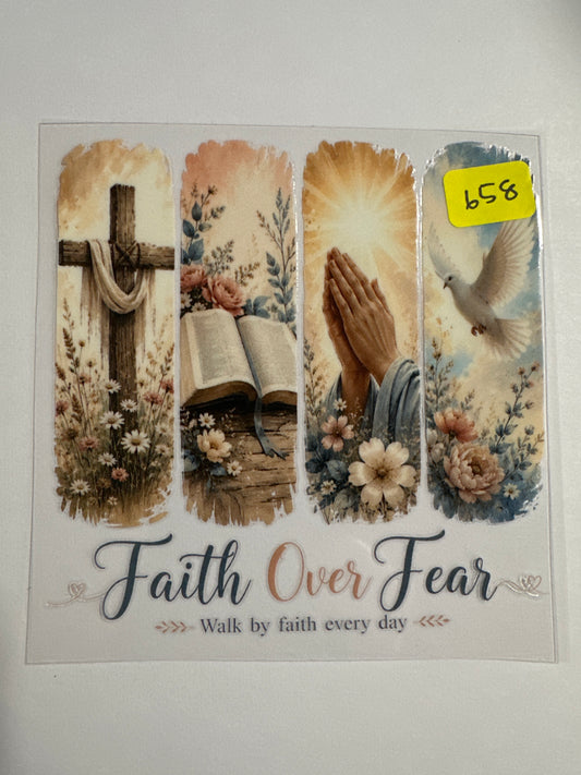 658- Decal Faith over Fear