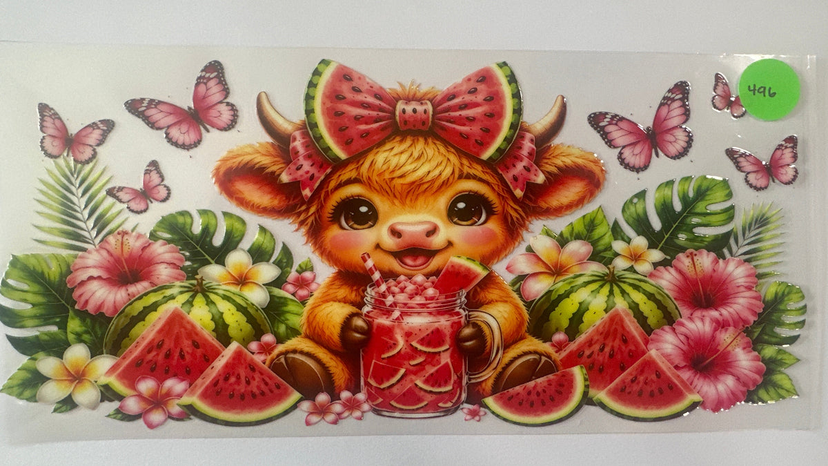 496 Cow and Watermelon