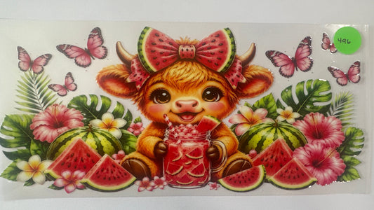 496 Cow and Watermelon