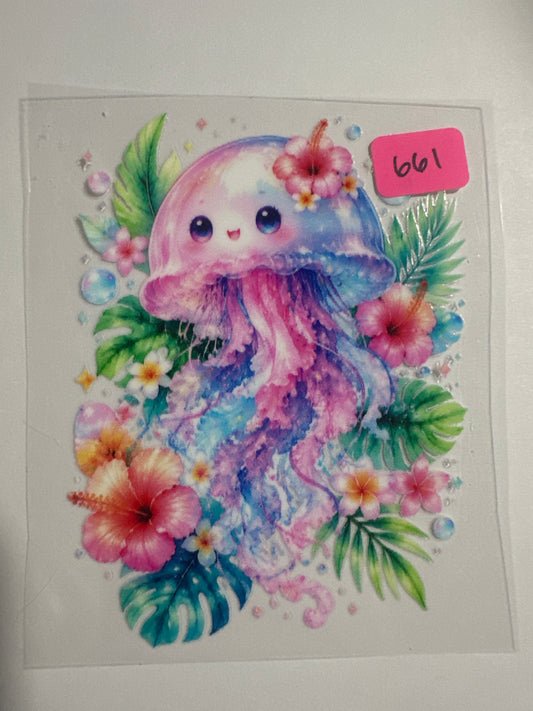 661-  Decal Jellyfish