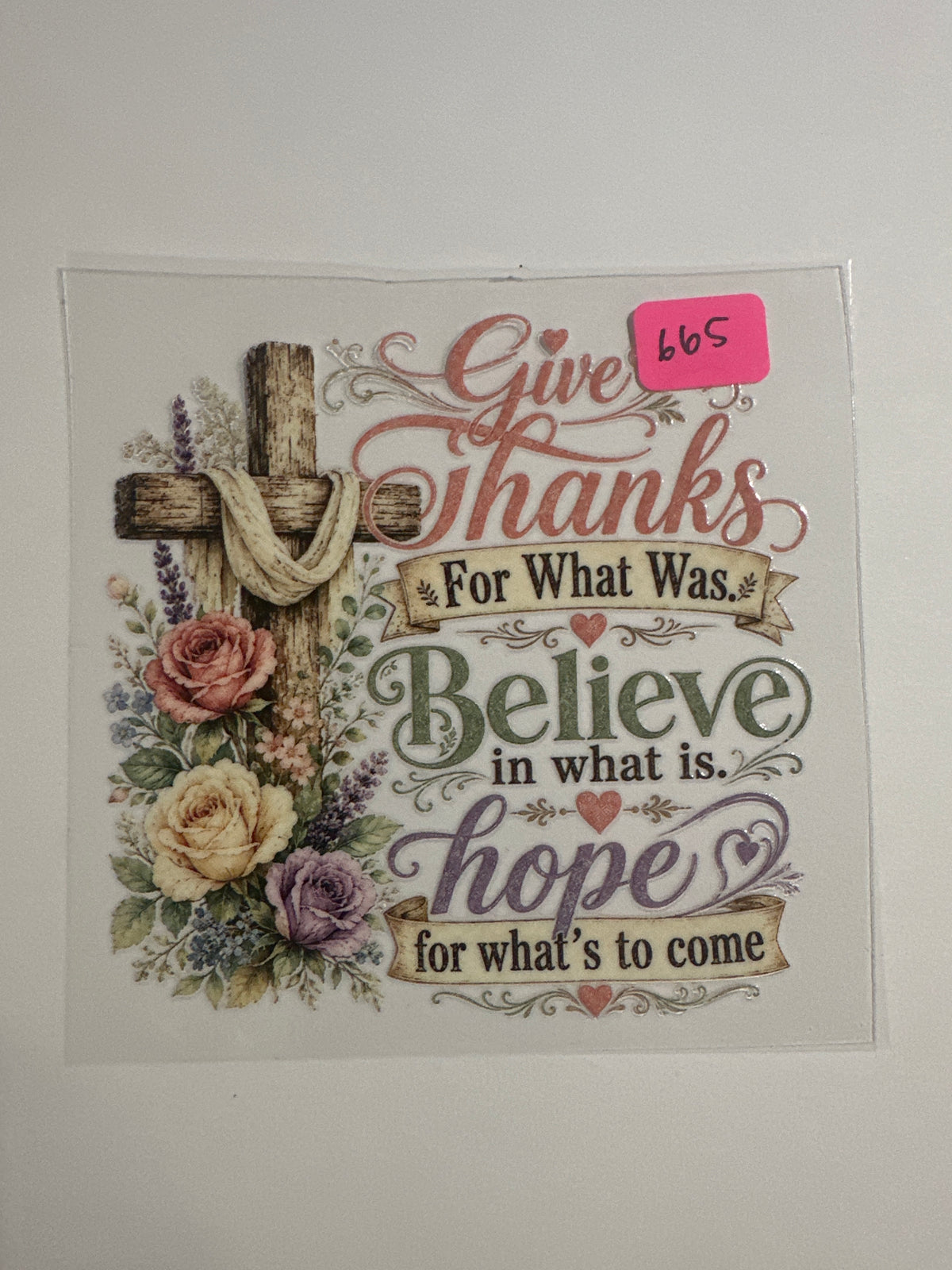 665-Decal Give Thanks