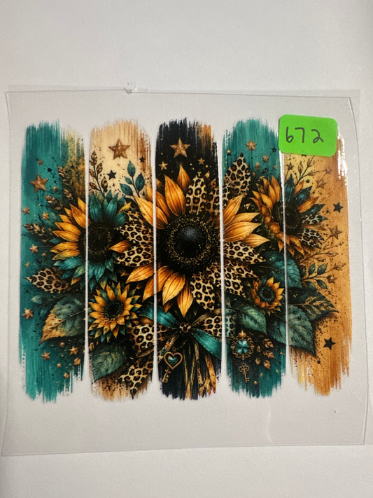 672- Decal Sunflowers